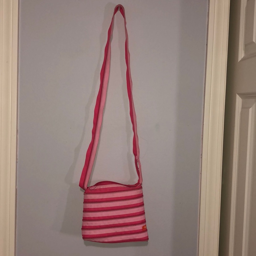 Pink Zip-it! shoulder purse